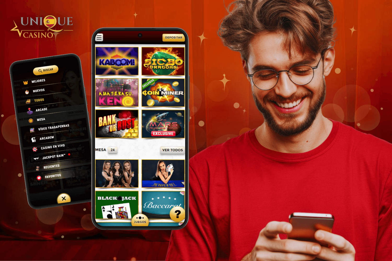 Beneficios exclusivos de la app de Unique Casino para usuarios en España